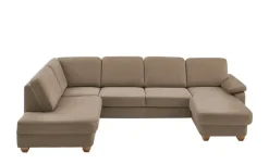 meinSofa Wohnlandschaft  aus Kunstleder Oliver | Braun, links
