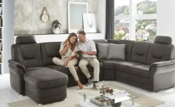 meinSofa Wohnlandschaft aus Mikrofaser Edda | Anthrazit, rechts