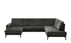 meinSofa Wohnlandschaft aus Mikrofaser Grace | Grau, rechts