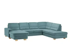 meinSofa Wohnlandschaft aus Mikrofaser Marc | Hellblau, rechts