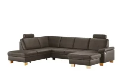 meinSofa Wohnlandschaft  Kunstleder Samu | Moccabraun, links