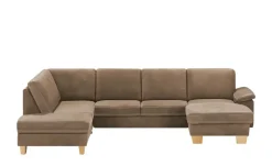 meinSofa Wohnlandschaft Leder Samu | Braun, links