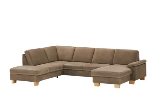 meinSofa Wohnlandschaft Leder Samu | Braun, links
