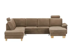 meinSofa Wohnlandschaft Leder Samu | Braun, links