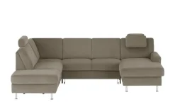 meinSofa Wohnlandschaft Mit verschiedenen Funktionen verfügbar Jana | Steingrau, links