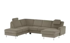 meinSofa Wohnlandschaft Mit verschiedenen Funktionen verfügbar Jana | Steingrau, links
