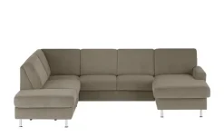 meinSofa Wohnlandschaft Mit verschiedenen Funktionen verfügbar Jana | Steingrau, links