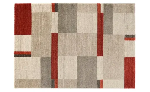 meinTeppich Hochflorteppich Castle Beppo | 65x130 cm, Rot