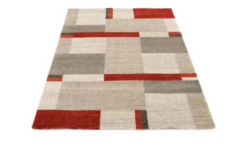 meinTeppich Hochflorteppich Castle Beppo | 65x130 cm, Rot
