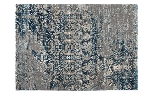 meinTeppich Hochflorteppich Juwel Silenta | Petrol, 160x230 cm