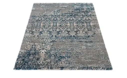 meinTeppich Hochflorteppich Juwel Silenta | Petrol, 160x230 cm
