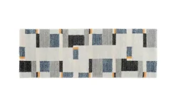 meinTeppich Hochflorteppich Castle Beppo | 80x300 cm, Blau