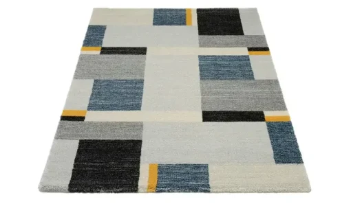 meinTeppich Hochflorteppich Castle Beppo | 80x300 cm, Blau