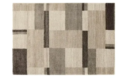meinTeppich Hochflorteppich Castle Beppo | 80x150 cm, Braun, Beige