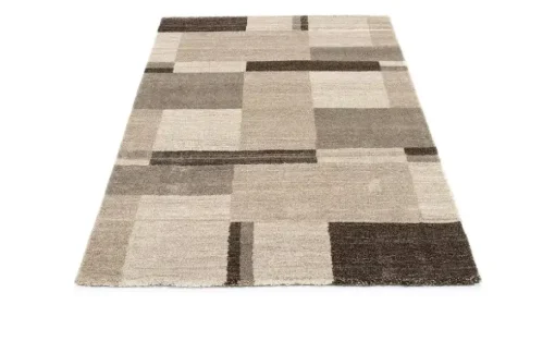 meinTeppich Hochflorteppich Castle Beppo | 80x150 cm, Braun, Beige