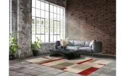 meinTeppich Hochflorteppich Castle Beppo | 120x170 cm, Braun, Beige, Rot