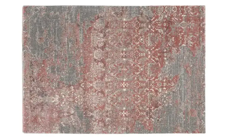 meinTeppich Hochflorteppich Juwel Silenta | Altrosa, Grau, 160x230 cm