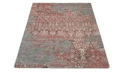 meinTeppich Hochflorteppich Juwel Silenta | Altrosa, Grau, 160x230 cm