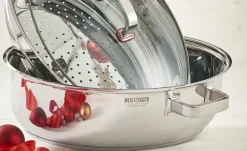 Meisterkoch Bräter mit Glasdeckel, 3-teilig FOCUS