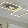 Meisterleuchten LED-Deckenleuchte, 2-flammig chrom mit Fernbedienung | silberfarben, matt