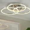 Meisterleuchten LED-Deckenleuchte, Alu-gebürstet, Kreise