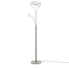 Meisterleuchten LED-Deckenfluter, 2-flammig, Chrom