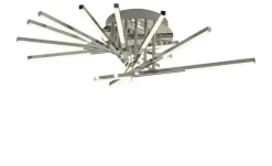 Meisterleuchten LED-Deckenleuchte, chrom, Arme verstellbar