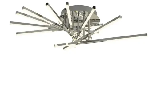 Meisterleuchten LED-Deckenleuchte, chrom, Arme verstellbar
