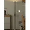 Meisterleuchten LED-Deckenfluter, 2-flammig, Nickel matt