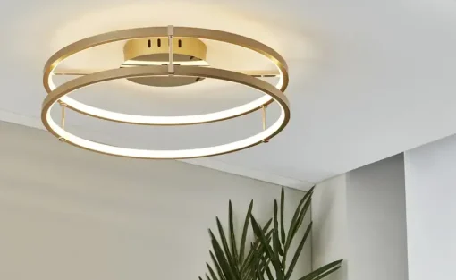 Meisterleuchten LED-Deckenleuchte | messingfarben, lackiert