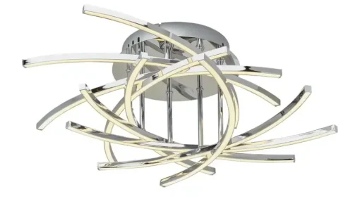 Meisterleuchten LED-Deckenleuchte, chrom | Höffner