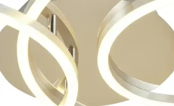 Meisterleuchten LED-Deckenleuchte, Aluminium gebürstet, 3-Kreise