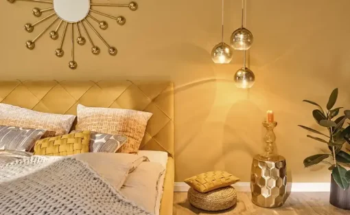 Meisterleuchten LED-Pendelleuchte, messing, Glas goldfarben beschichtet | messingfarben, glänzend