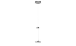 Meisterleuchten LED-Pendelleuchte, 2-flammig, nickel matt