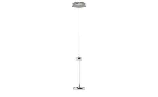 Meisterleuchten LED-Pendelleuchte, 2-flammig, nickel matt