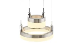 Meisterleuchten LED-Pendelleuchte, 6-flammig, nickel matt