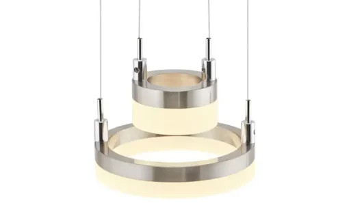 Meisterleuchten LED-Pendelleuchte, 6-flammig, nickel matt