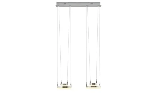 Meisterleuchten LED-Pendelleuchte, 4-flammig, nickel matt