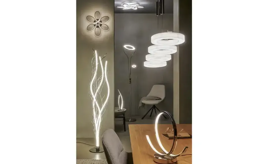 Meisterleuchten LED-Tischleuchte, Chrom | lackiert, silberfarben