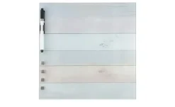 Memoboard 30x30 cm Colourful Wood | 30 cm, holzfarben, mehrfarbig
