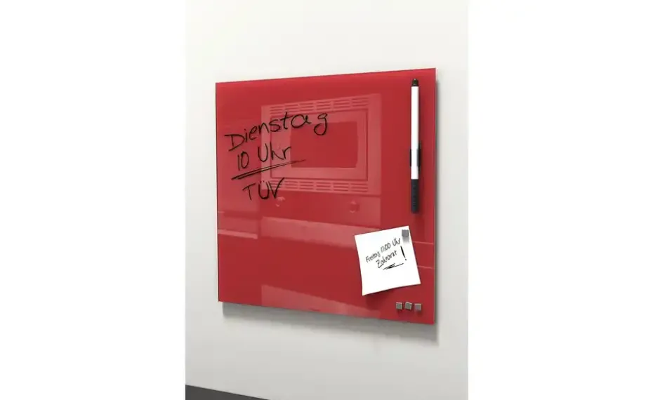 Memoboard 30x30 cm Rot | 30 cm, Rot | Möbel Höffner