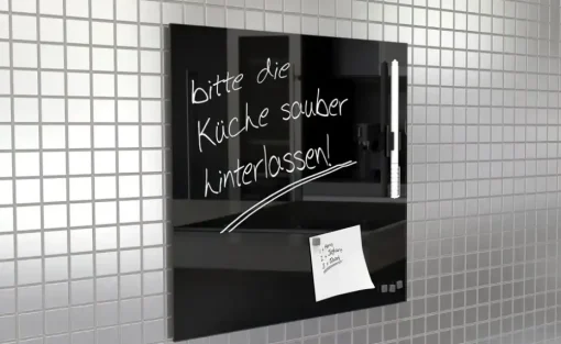 Memoboard 30x30 cm Schwarz | 30 cm, Schwarz | Höffner