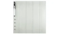 Memoboard 30x30 cm Wood (Weiß) | 30 cm, holzfarben, Weiß