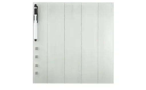 Memoboard 30x30 cm Wood (Weiß) | 30 cm, holzfarben, Weiß