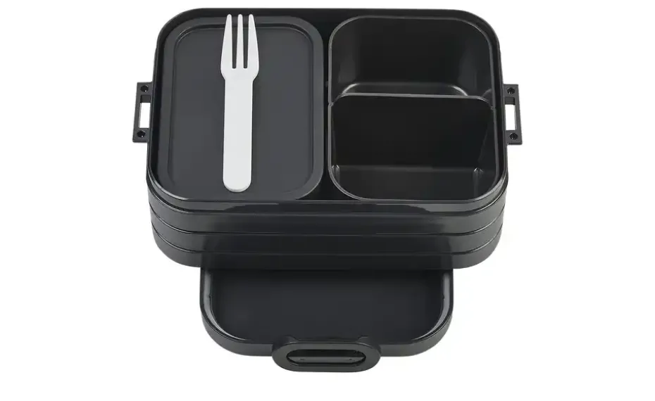 Mepal Bento-Lunchbox "To Go" Take a Break | Schwarz, 18,5 cm