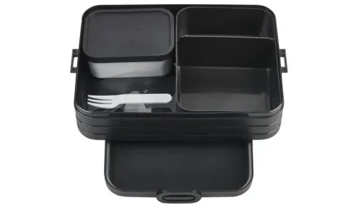 Mepal Bento-Lunchbox "To Go" Take a Break  | Schwarz, 25,5 cm