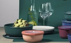 Mepal Multischüssel-Set Cirqula | Weiß, Je 1 Schüssel 0,35l, 0,75l und 1,25l