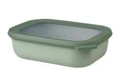 Mepal Multischüssel-Set Cirqula | Olivgrün, Je 1 Schüssel 0,5l, 1,0l und 2,0l