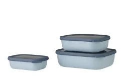 Mepal Multischüssel-Set Cirqula | Blau, Je 1 Schüssel 0,5l, 1,0l und 2,0l