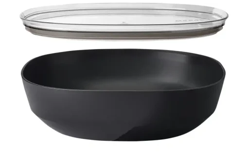 Mepal Servierschale Silueta | Schwarz, 4000 ml